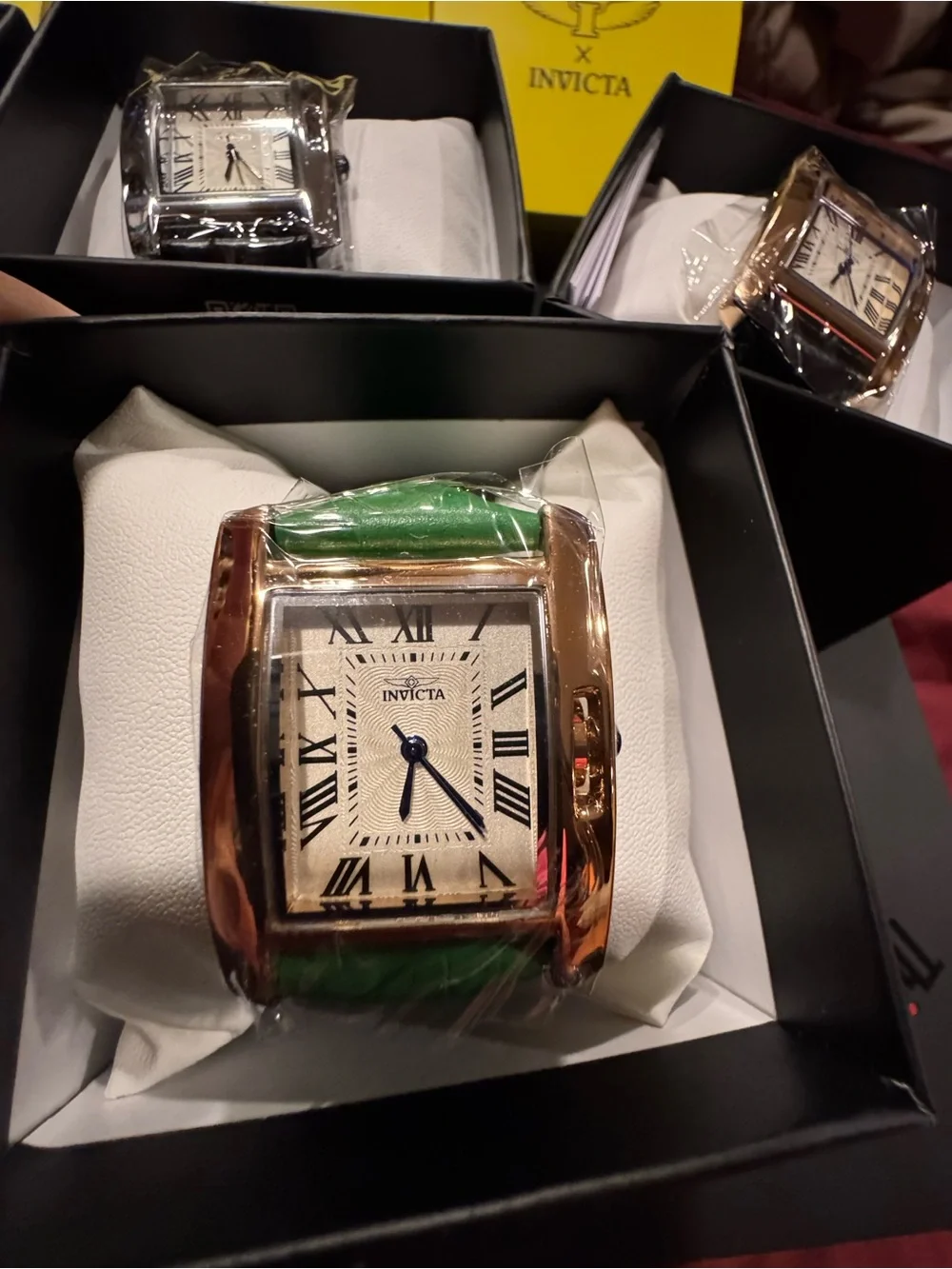 Invicta Women's Leather-Strap Dress Watch Bundle